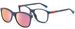 Nano Vista Quest-SC-3.0 NAO316 Eyeglasses Youth Kids Full Rim w/Clip-On