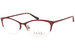 Nicole Miller Women's Eyeglasses Margot Half Rim Optical Frame