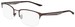 Nike 4316 Eyeglasses Men's Semi Rim Rectangle Shape