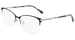 Nine West NW8012 Eyeglasses Women's Semi Rim Cat Eye