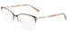 Nine West NW8012 Eyeglasses Women's Semi Rim Cat Eye