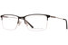 Perry Ellis PE439 Eyeglasses Men's Semi Rim Rectangular Optical Frame