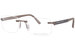 Porsche Design Men's Eyeglasses P'8236 P8236 S1 Rimless Optical Frame - Matte Sand/Brown - C