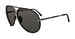 Porsche Design P8478 P'8478 Sunglasses Pilot w/Extra Interchangeable Lenses - Black/Silver/Polarized Grey-J