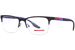 Prada Linea Rossa PS-55OV Eyeglasses Men's Semi Rim Pillow Shape