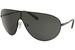 Prada Men's SPR55X Saddle Bridge Metal Shield Sunglasses