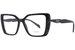 Prada PR-03ZV Eyeglasses Women's Full Rim Pillow Shape