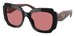 Prada PR 16YS Sunglasses Women's Square Shape