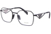 Prada PR A51V Eyeglasses Women's Full Rim Square Shape