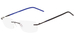 Pure Airlock Endless Eyeglasses Rimless Rectangle Shape