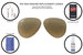 Ray Ban Original Aviator RB3025 & RB3026 Sunglasses Genuine Replacement Lenses