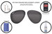 Ray Ban Original Aviator RB3025 Sunglasses Genuine Replacement Lenses w/Kit