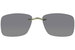 Silhouette 5065 Grey Polarized Clip-On Sunglasses