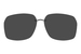 Silhouette Purist Clip-On 5561-Bridge Polarized Sunglasses