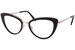 Tom Ford TF5580-B Eyeglasses Women's Full Rim Cat Eye Optical Frame