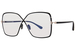 Tom Ford TF5841-B Eyeglasses Women's Semi Rim Butterfly Shape