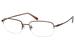 Tuscany Men's Eyeglasses 488 Half Rim Optical Frame