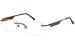 Tuscany Men's Eyeglasses 573 Rimless Optical Frame