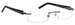 Tuscany Men's Signature Eyeglasses PMA Rimless Optical Frame