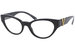 Versace 3282 Eyeglasses Women's Full Rim Cat Eye Optical Frame