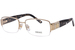 Versace Eyeglasses VE1175-B Semi Rim Rectangle Shape