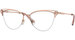 Versace VE1280 Eyeglasses Women's Semi Rim Cat Eye