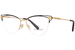 Versace VE1280 Eyeglasses Women's Semi Rim Cat Eye