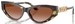 Versace VE4470B Sunglasses Women's Oval Shape - Havana/Brown Gradient-547013