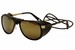 Vuarnet Glacier Sunglasses Genuine Leather Detail Pilot Shape