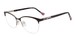 Yalea VYA001 Eyeglasses Women's Semi Rim Oval Shape