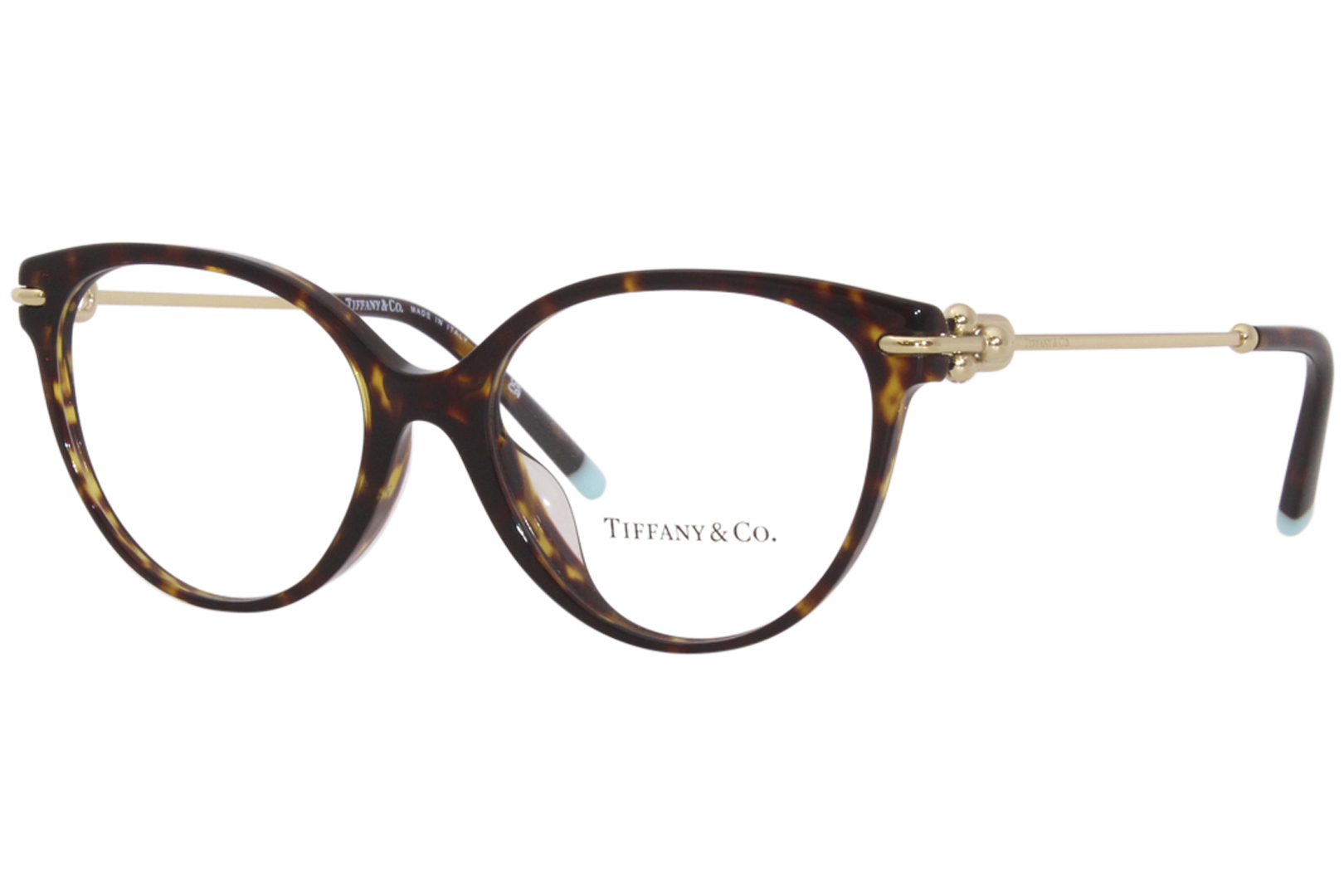 Tiffany & Co. TF2217F 8015 Eyeglasses Women's Havana/Gold Full Rim 53-17-140