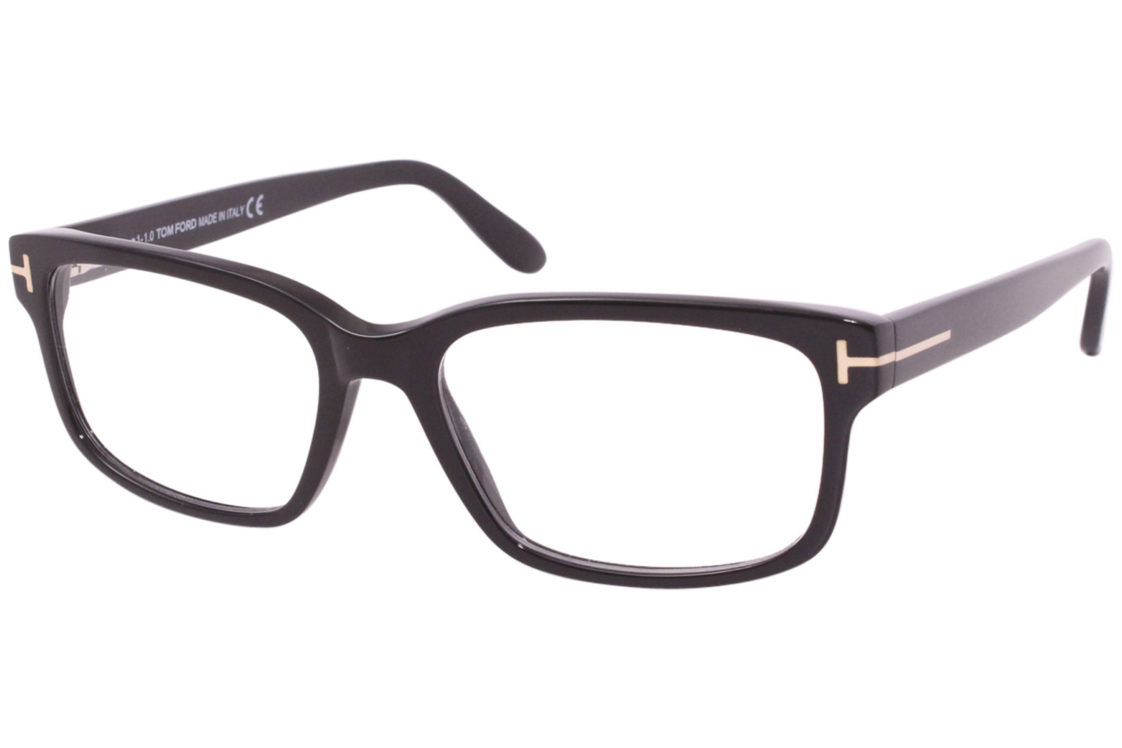 Tom Ford TF5313 001 Eyeglasses Men's Shiny Black Full Rim Optical Frame  55mm 