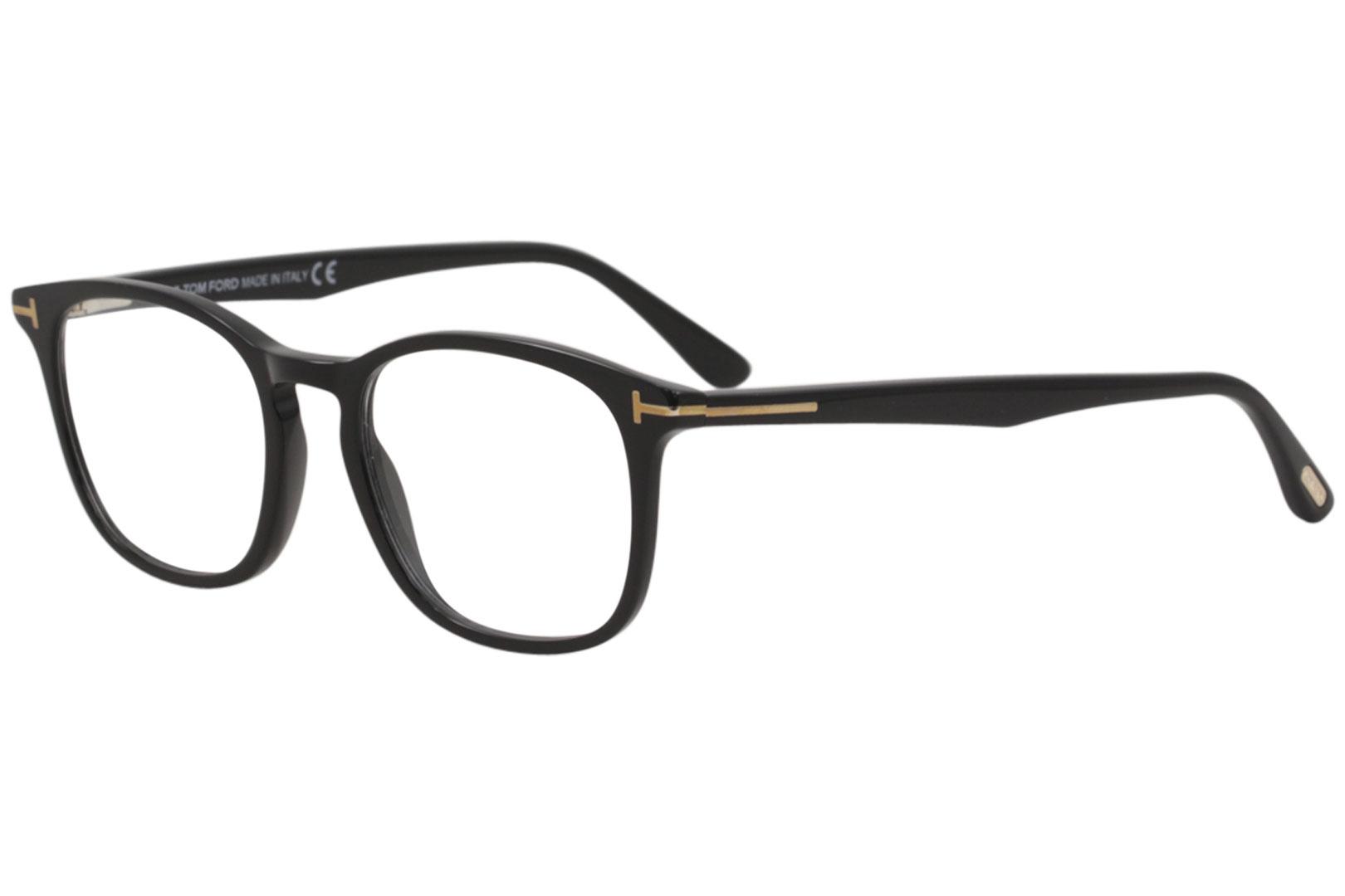 Tom Ford Men's Eyeglasses TF5505 TF/5505 001 Shiny Black Optical Frame 52mm  