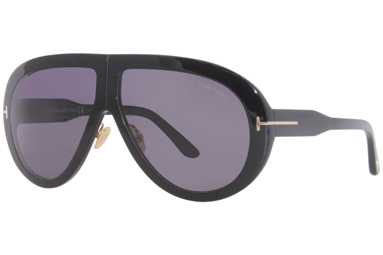 Tom Ford Troy TF836 01A Sunglasses Shiny Black/Smoke Pilot 61-10-140 |  