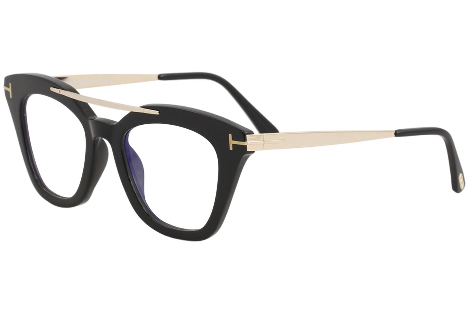 Tom Ford Women's Anna-02 TF575 TF/575 001 Black Full Rim Optical Frame 49mm  