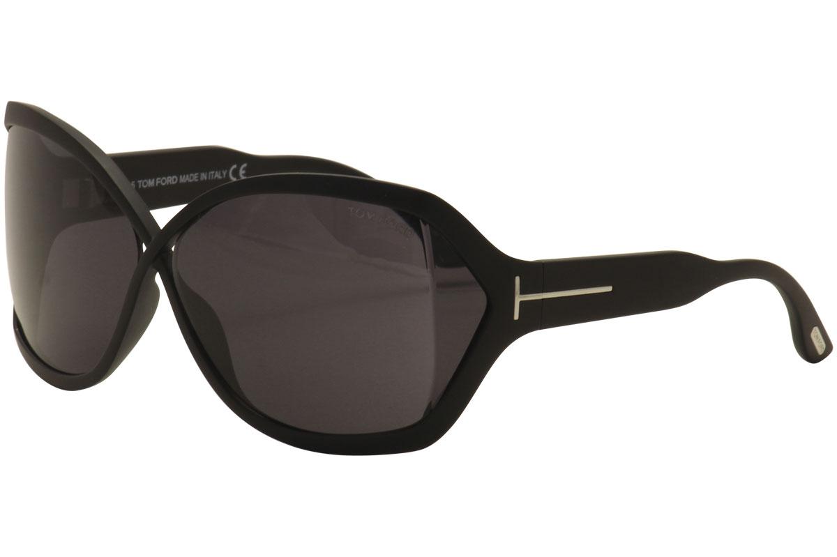 Tom Ford Women's Julianne TF427 TF/427 02A Black Fashion Sunglasses |  