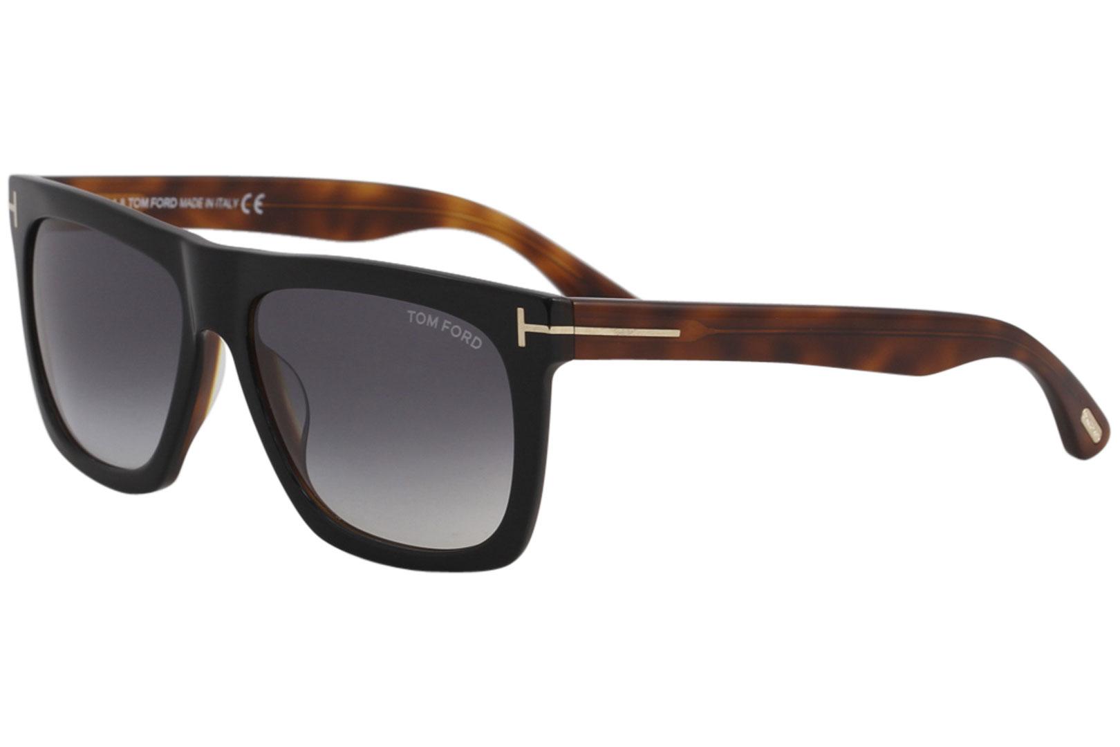Tom Ford Sunglasses Women's Morgan TF513 01W Black/Blue Gradient 57mm |  