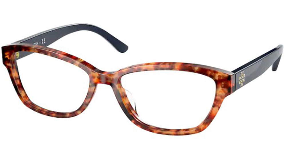 Tory Burch TY2114U 1840 Eyeglasses Women's Spotted Amber Tortoise Full ...