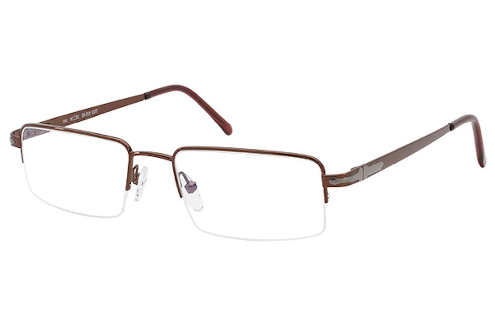 Tuscany Men's Eyeglasses 523 Half Rim Optical Frame | EyeSpecs.com