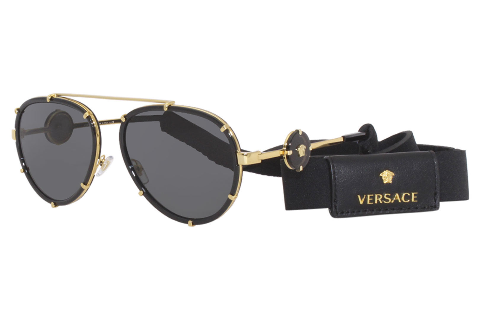 Versace 2233 Sunglasses Men S Pilot Shape Ph