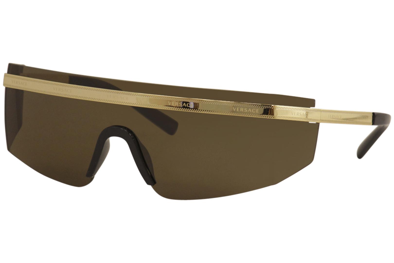 Versace gold shield outlet sunglasses