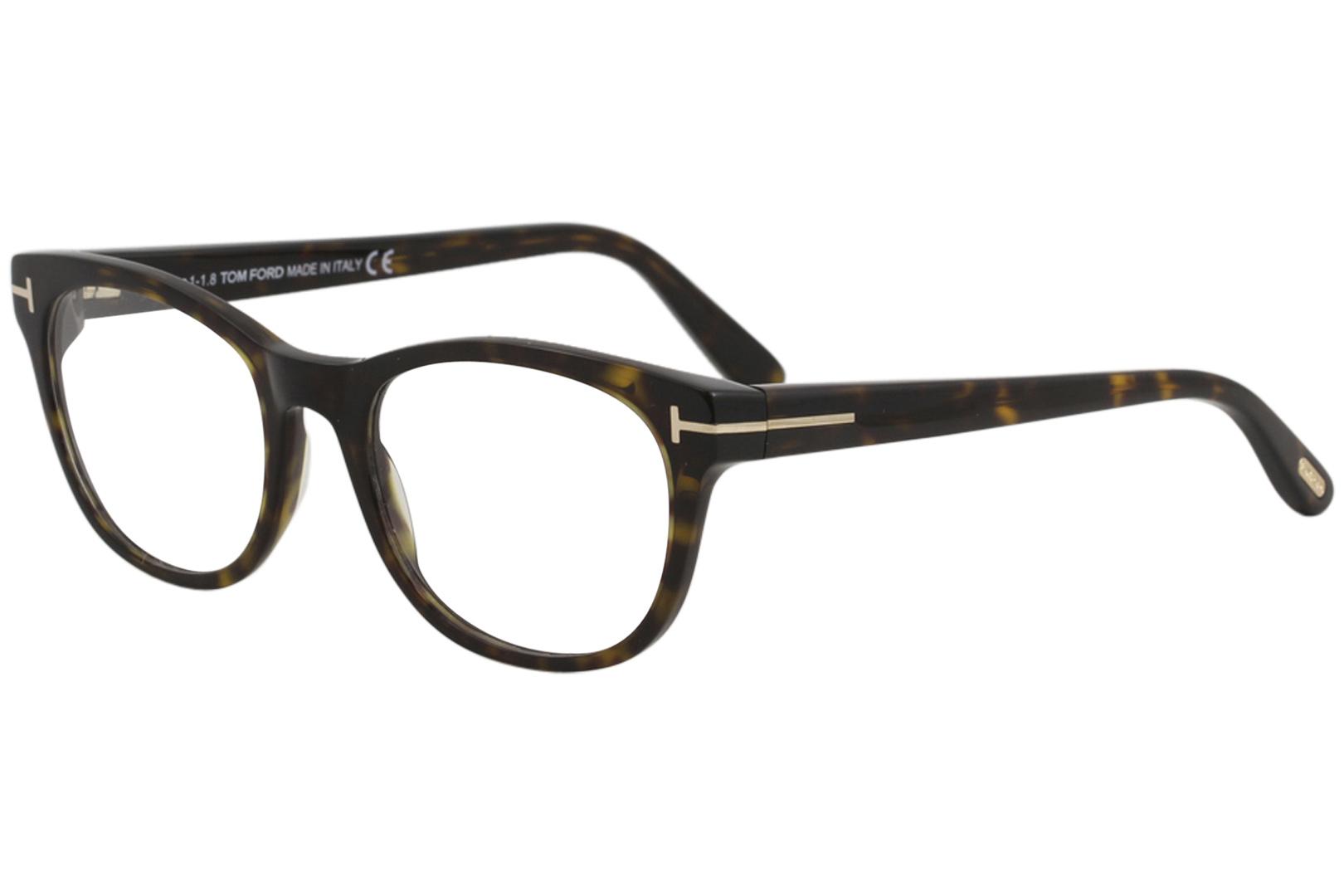 Tom Ford Women's TF5433 TF/5433 052 Dark Havana Full Rim Optical Frame 53mm  