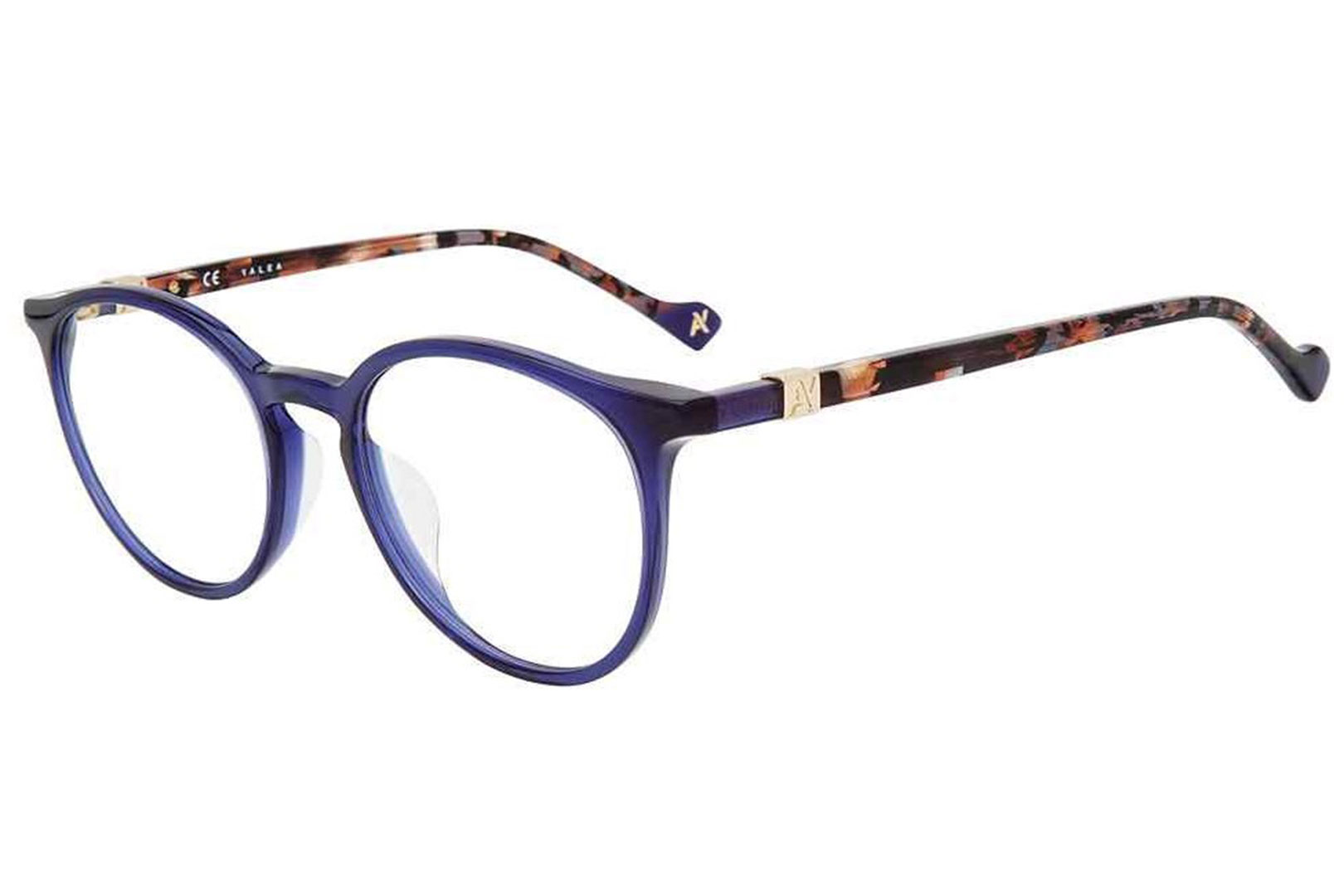 Yalea VYA022 0892 Eyeglasses Women's Blue Full Rim Round Shape 50-18 ...