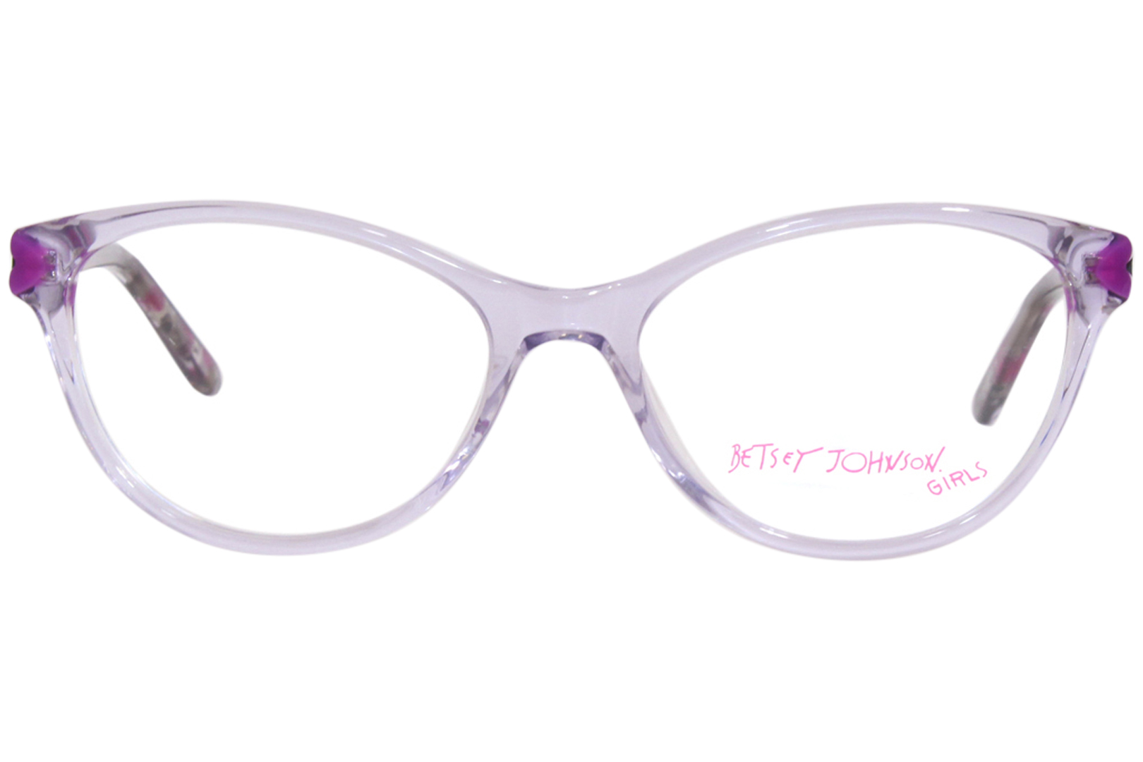 Betsey Johnson Eye Heart U Eyeglasses Girl S Full Rim Oval Shape