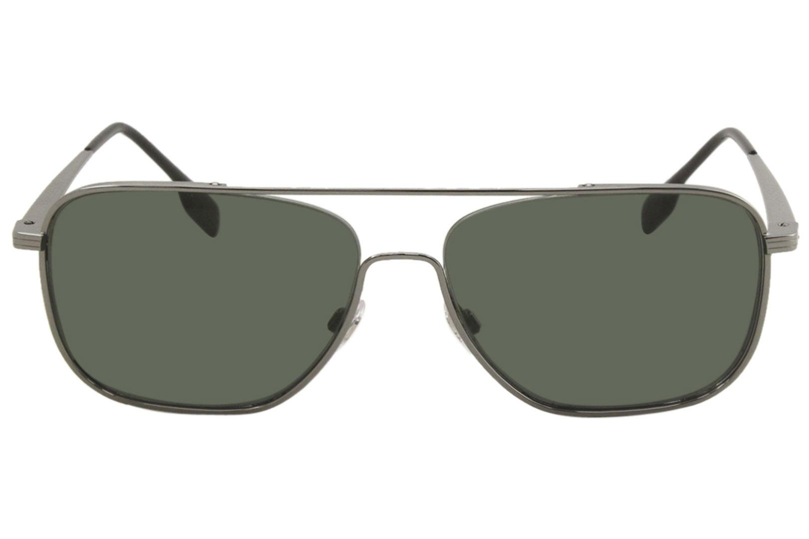 Burberry Men's BE3112 BE/3112 Square Sunglasses | EyeSpecs.com