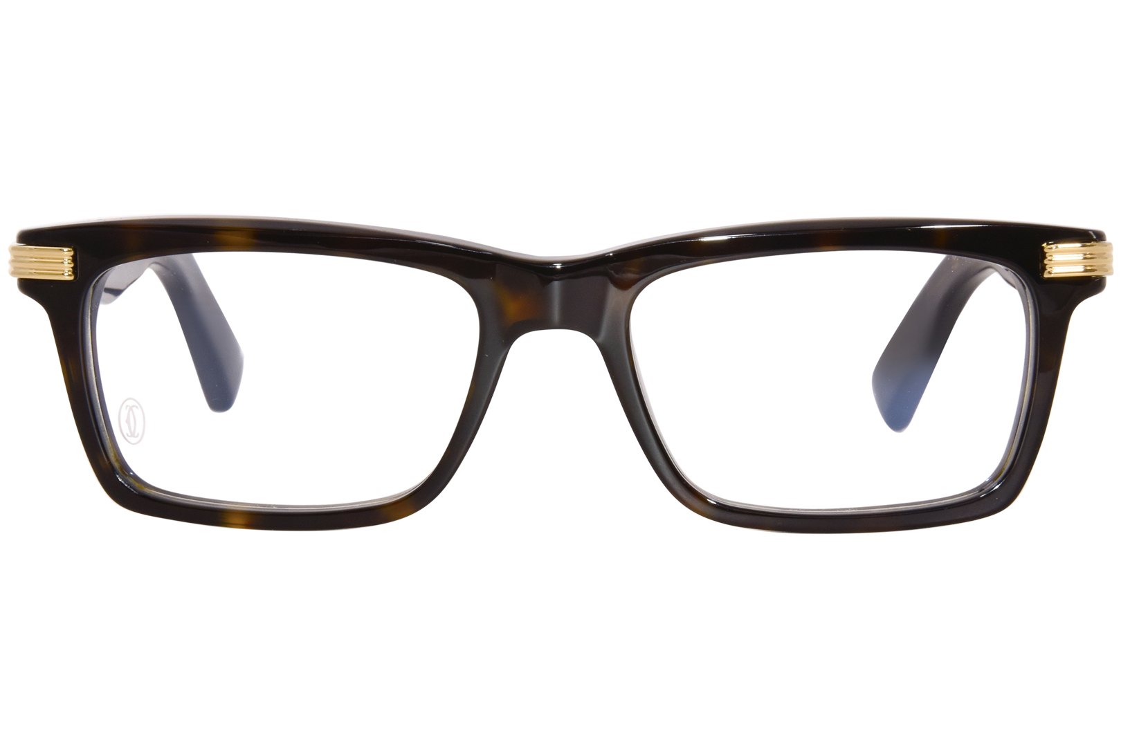 Cartier CT0420O 002 Eyeglasses Havana Full Rim Rectangle Shape 53-18 ...