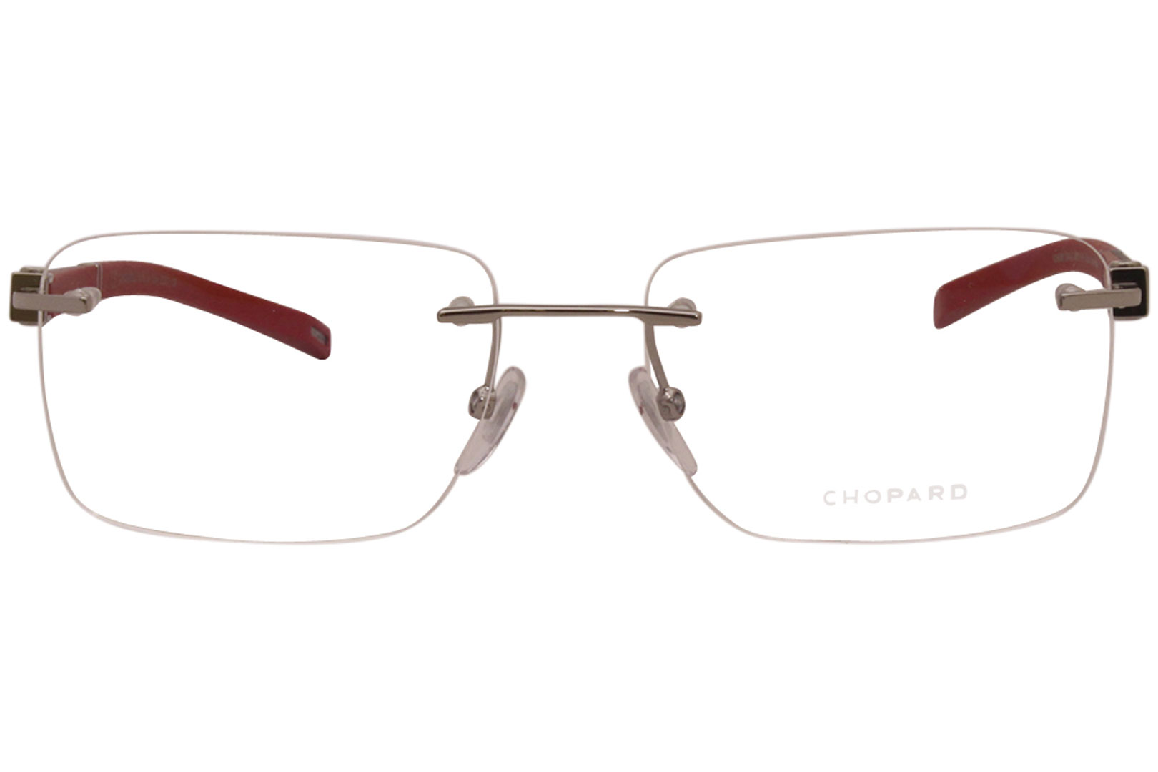 Chopard Eyeglasses Men s VCHD88 0579 23KT Silver Red 56 17 145mm