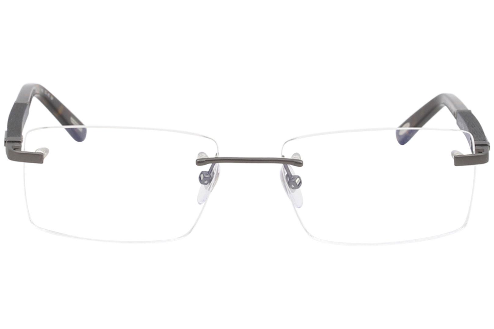 Chopard Men s Eyeglasses VCHB73 VCH B73 627Y Gunmetal Rimless