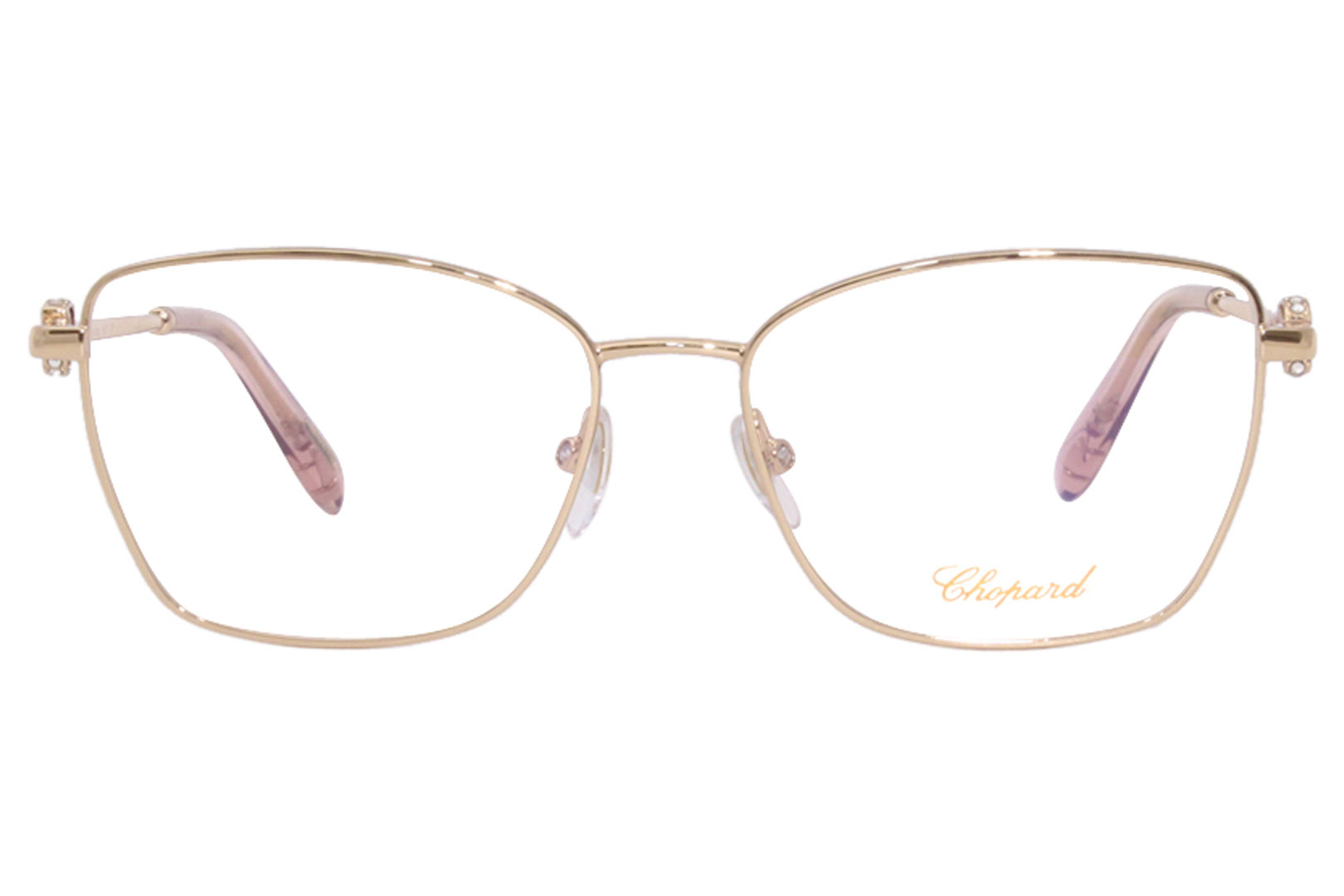 Chopard Eyeglasses Frame Women s VCHF50S 08FC Rose Gold 23KT 55 16