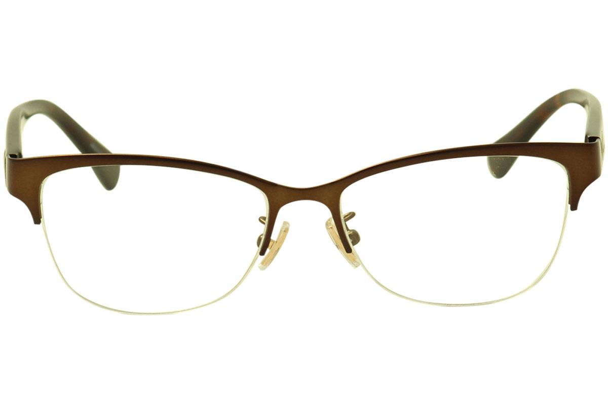 coach half rim eyeglasses